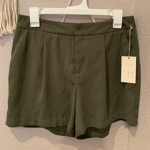 Olive green shorts
